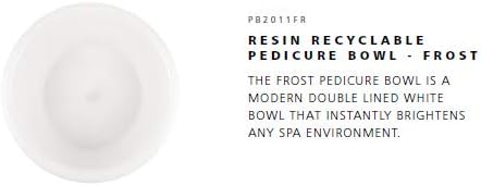 Noel Asmar Signature Pedicure Bowl - Eco friendly and Recyclable, Made from Resin - BPA and Toxin Free (Frost)