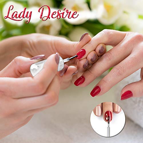 karma organic Nail Polish Lady Desire - Natural Nail Polish Base Coat Set – Natural Nail Polish Remover - NonToxic Nail Art | Vegan and Cruelty-Free Nail Paint (Pack of 10)