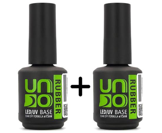 generic Nail Polish UNO Set 2in1 Rubber Base Coat 15ml + Top Super Shine 15ml LED UV, Clear