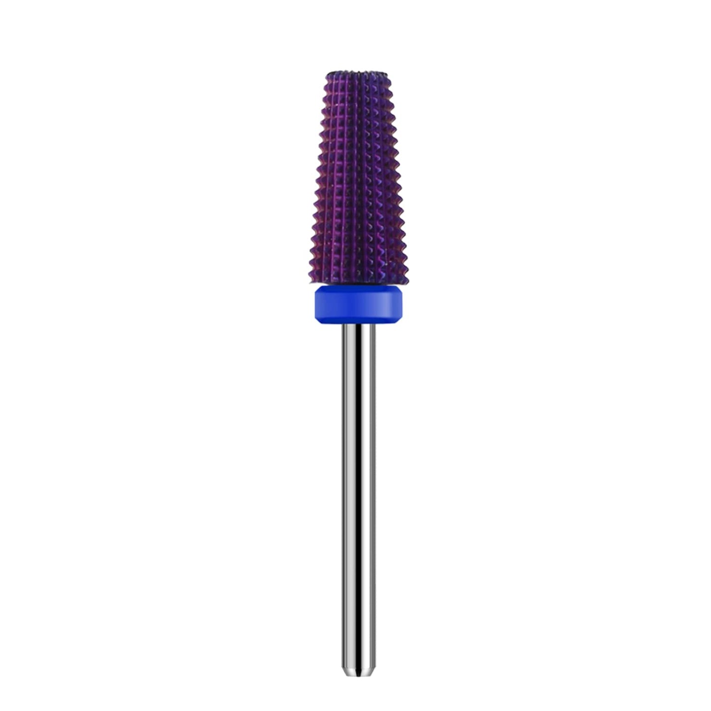 5 in 1 Nail Drill Bits,Tungsten Carbide Drill Bit, Cuticle Drill Bits Nail Bits for Nail Drill 3/32 Inch for Nail Bit Manicure Pedicure (M, Purple)