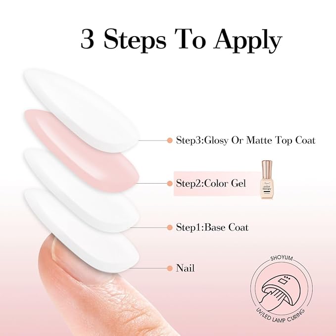 Sheer Nude Rose Gel Nail Polish LED UV Gel Soak Off Clear Nude Pink French Manicure Jelly Nail Gel Polish Varnish Curing Requires 1pcs 15ml for Home Salon Nail Art DIY X12