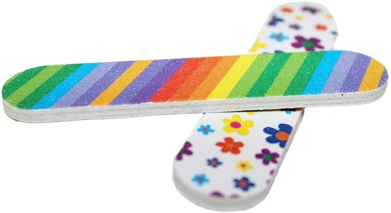 (1 Dozen) Colorful Girly Mini Emery Board Nail Files