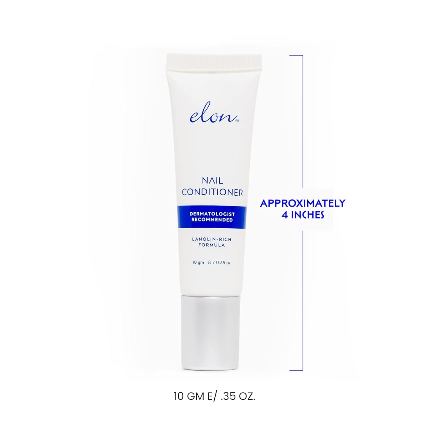 Elon Lanolin-Rich Nail Conditioner – Strengthens Nails, Protects Cuticles, Dermatologist-Recommended for Brittle & Damaged Nails (10g tube, 3 Pack)
