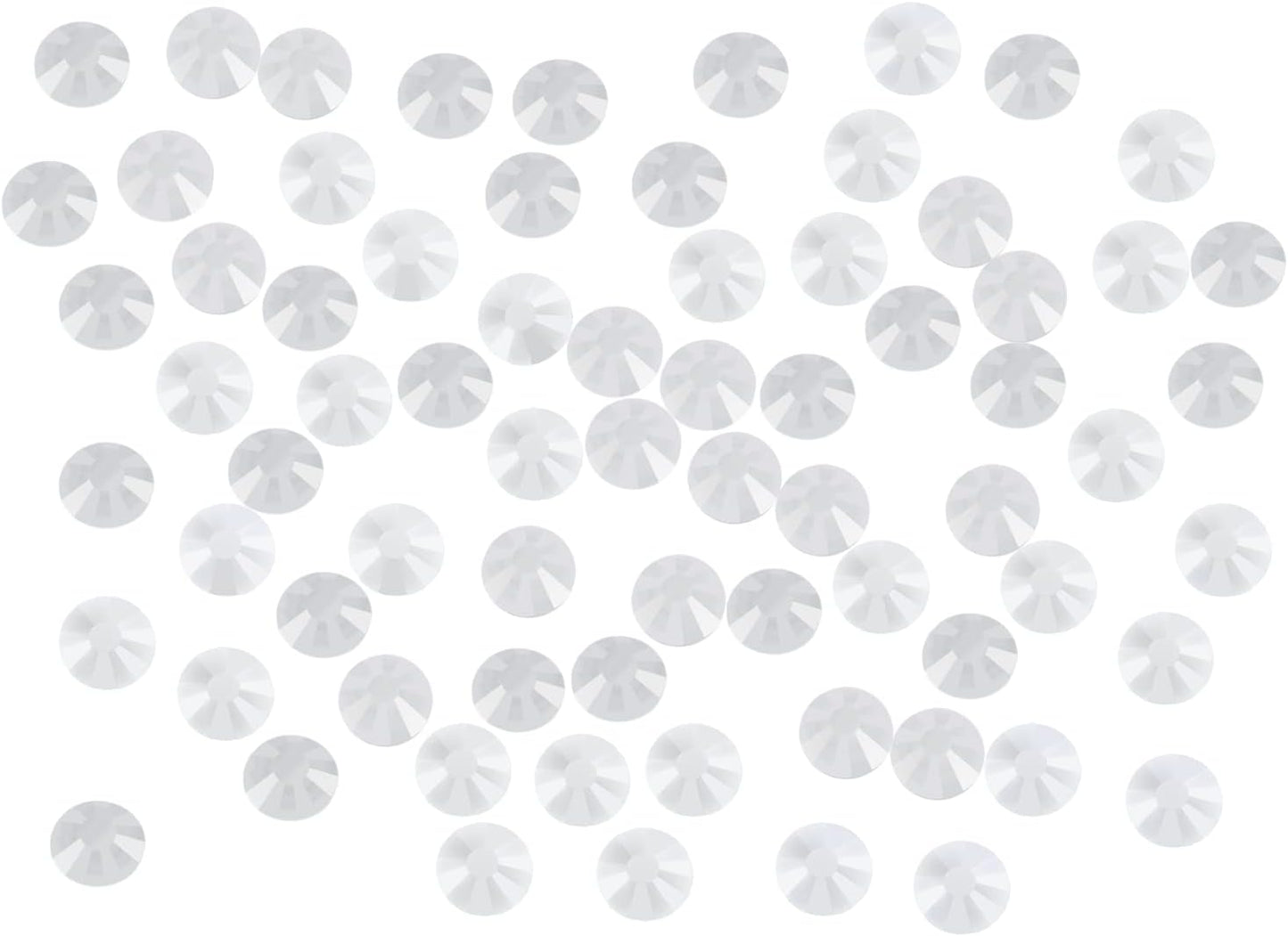 288PCS Art Nail Rhinestones Non Hotfix Glue Fix Round Crystals Glass Flatback for DIY Jewelry Making with one Picking Pen (ss34 288pcs, Clear Crystal)