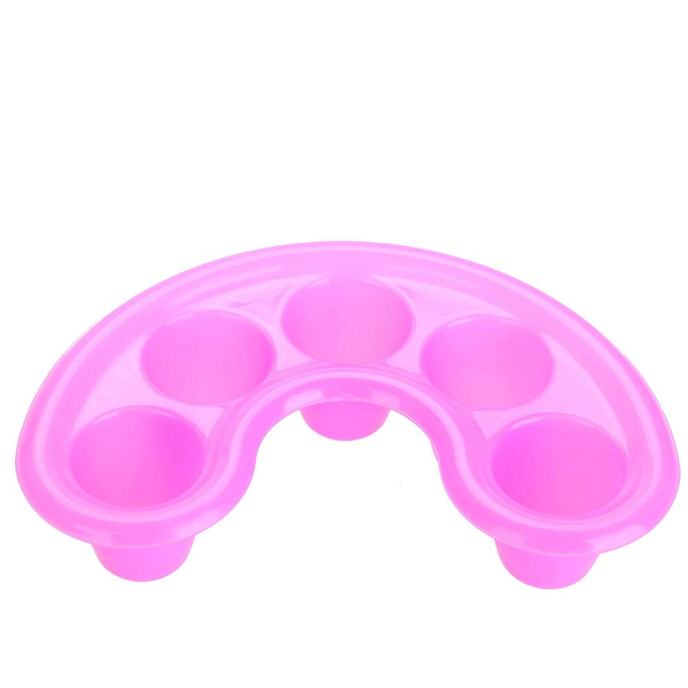 Nail Gel Removal Bowl 5pcs Nail UV Acrylic Gel Removal Bowl Five Holes Soak Off Finger Bowl Dishes Art Polishing Remover Manicure Spa Tool Nail Art Kit