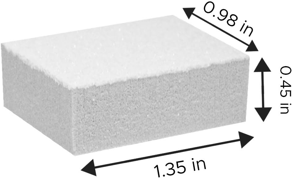 Karlash Nail Mini White Buffer Block File 80/100 Grit 2 Sided (130pc White)