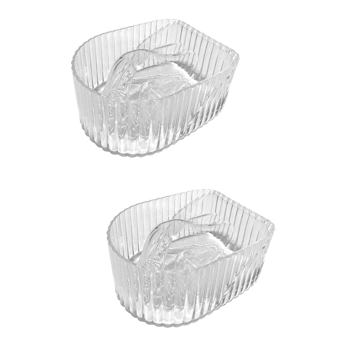FRCOLOR 2pcs Manicure Hand Soak Bowl Cosmetology Supplies Clear Tray White Gel Manicure Bowl Nail Gel Remover Dish Nail Color Removing Salon Supplies Art Bowls