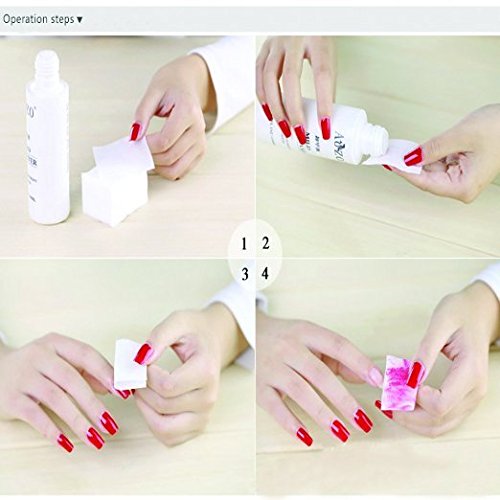 Lint Free Nail Wipes Nail Art Gel Polish Remover Cotton Pad Nail Wipe 325 pcs