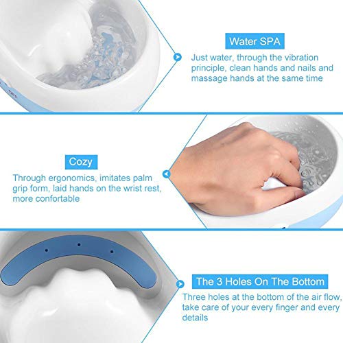 Electric Nail Soaking Bowl, Manicure Hand Bowl Spa Massager Vibrating Massager Soak Soothing Relaxing Manicure Machine Soften Cuticles Hands Care Tool