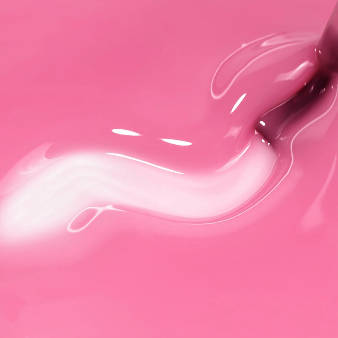 Imtiti Jelly Gel Nail Polish, Bright Pink Sheer Jelly Nail Gel Polish Soak Off UV LED Spring Summer Translucent Art Manicure Salon DIY Design 10ML