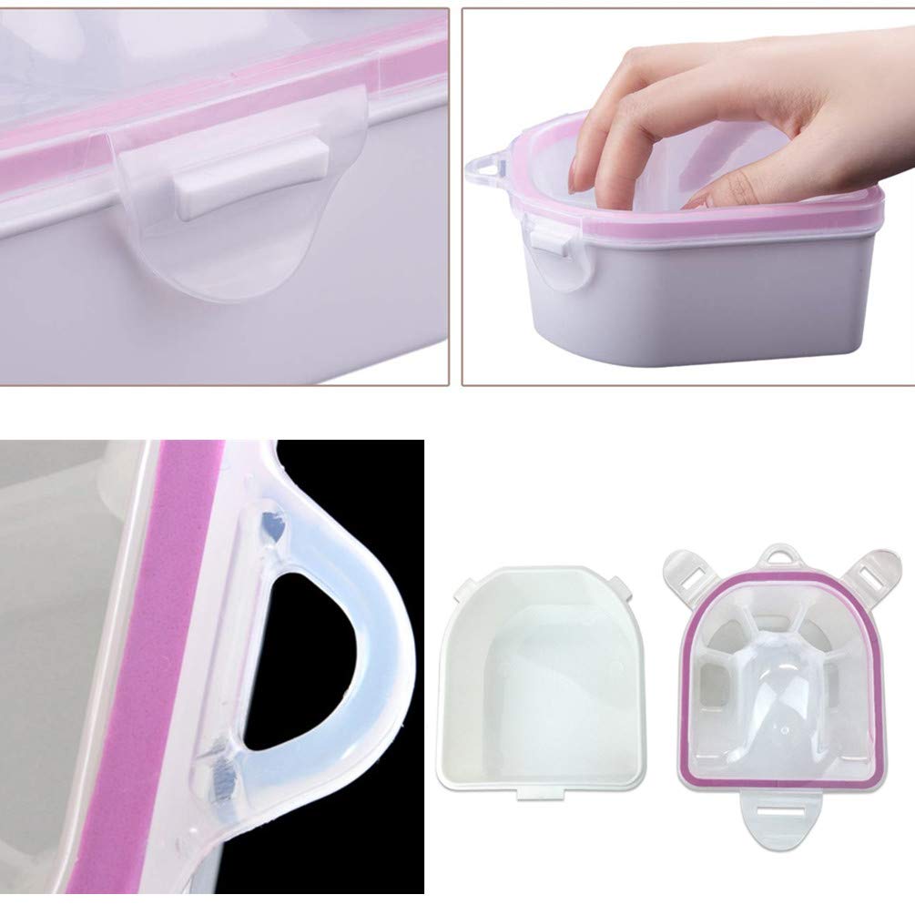 Nail Soaking Bowl Art Polish Remove Wash Soaker, Nail Soak Off Bowl Tray Manicure Nail Spa Tool (2 Pack)