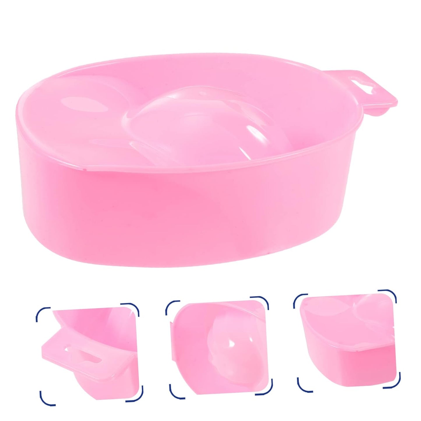 Soaking Bowl Nail Art Bowl Hand Nail Soaker Manicure Tool Set for Both Hands