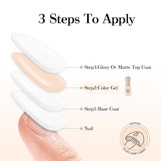 Sheer Milky White Gel Nail Polish,15ml Natural Jelly Nude Gel Polish Color Soak Off UV LED Nail Art Starter Manicure Salon DIY at Home X01