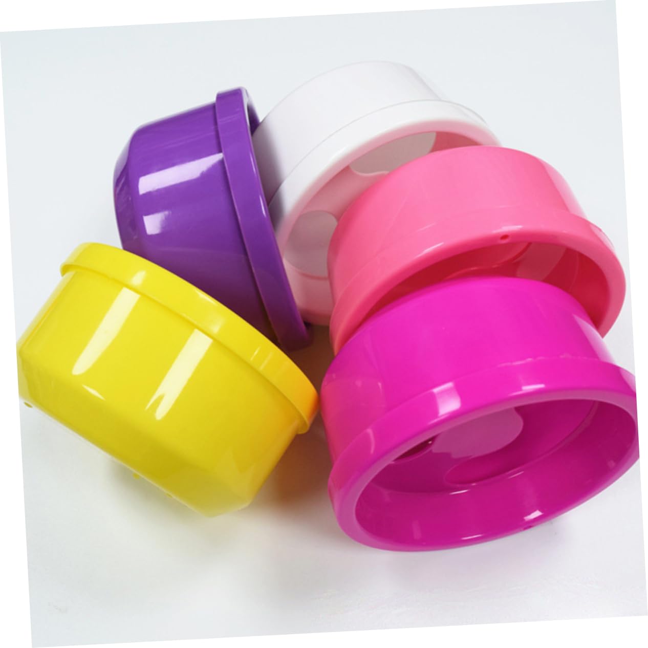 Nail Art Soak Bowl Set of 3 Sturdy Plastic Manicure Soaking Bowls for Gel Remover