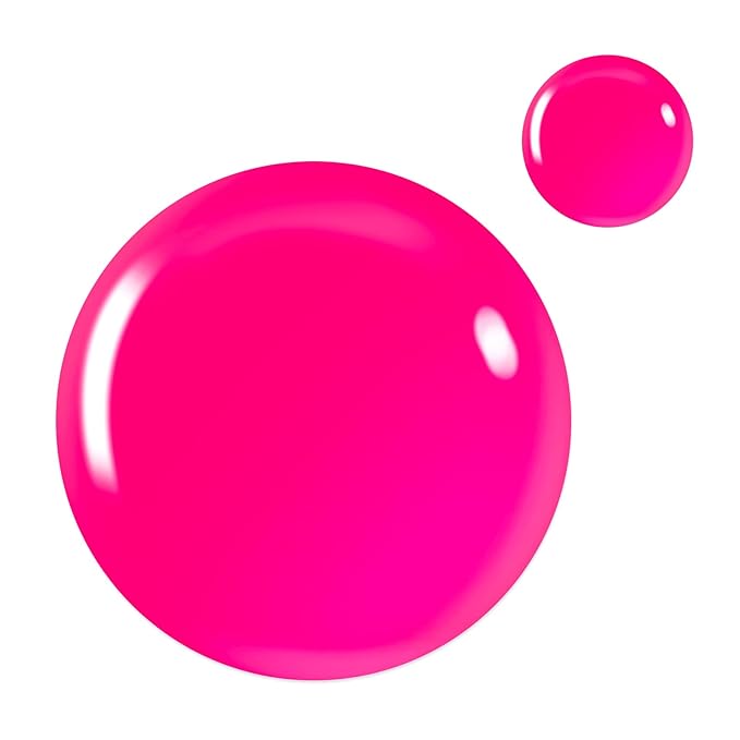 Beetles Hot Pink Gel Polish, 15ML Neon Hot Pink Jelly Gel Nail Polish Sheer Translucent Effect Summer Color Gel Soak Off UV Vibrant Night Series French Nail Art Manicure Gift for Women