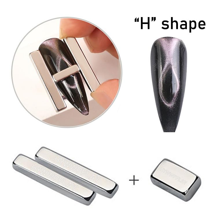 5 Pieces Cat Eye Nail Magnet Cat Eye Magnet for Nails Magnetic Gel Polish Magnetic Magnets Wood Cat Eye Nail Polish Magnet Stick Nails Design Tools for DIY Home, Salon, Studio