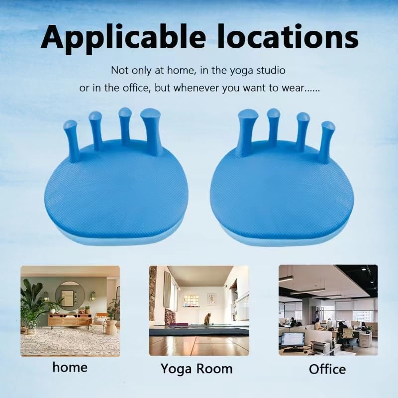 Toe Separators for Overlapping Toes Women,Blue Calf Trainer Toe Separators for Women,Multifunctional Bunion Corrector Thin Leg Exerciser,Suitable for Having Plantar Fasciitis,Bunions,Other Foot Pain