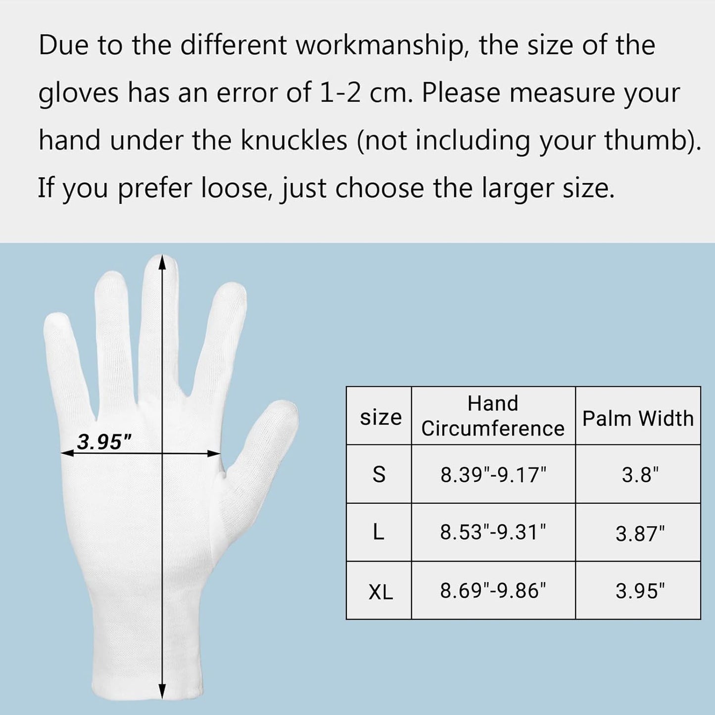 5 Pairs Archival Photo Gloves, White X-Large Work Gloves For Handling Art Working Photography Men & Womens Cloth Gloves Liners Bulk for Handling Jewelry, Film, Photo, Coin Metal Inspection