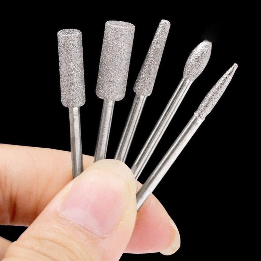 Pack of 2 Sets,Nail Drill bits Set,Premium 3/32''(2.35mm) Nail Bit Nail Art Tools for Professional Acrylic Gel Nails (Standard, 2)