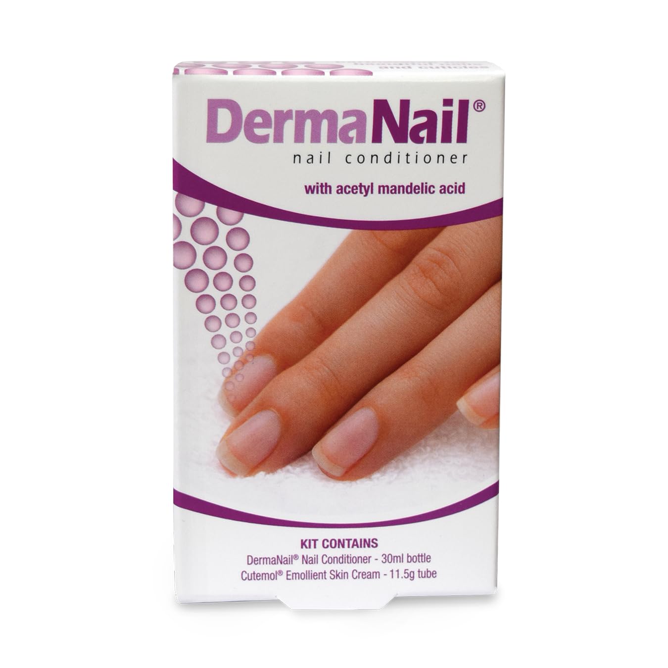 Nail Strengthener & Cuticle Cream Set - Fingernail Care Kit with Liquid Nail Strengthener & Cutemol Cream (11.5g Sample) Healthy Growth - Repair for Brittle, Damaged, Thin, & Peeling Nails