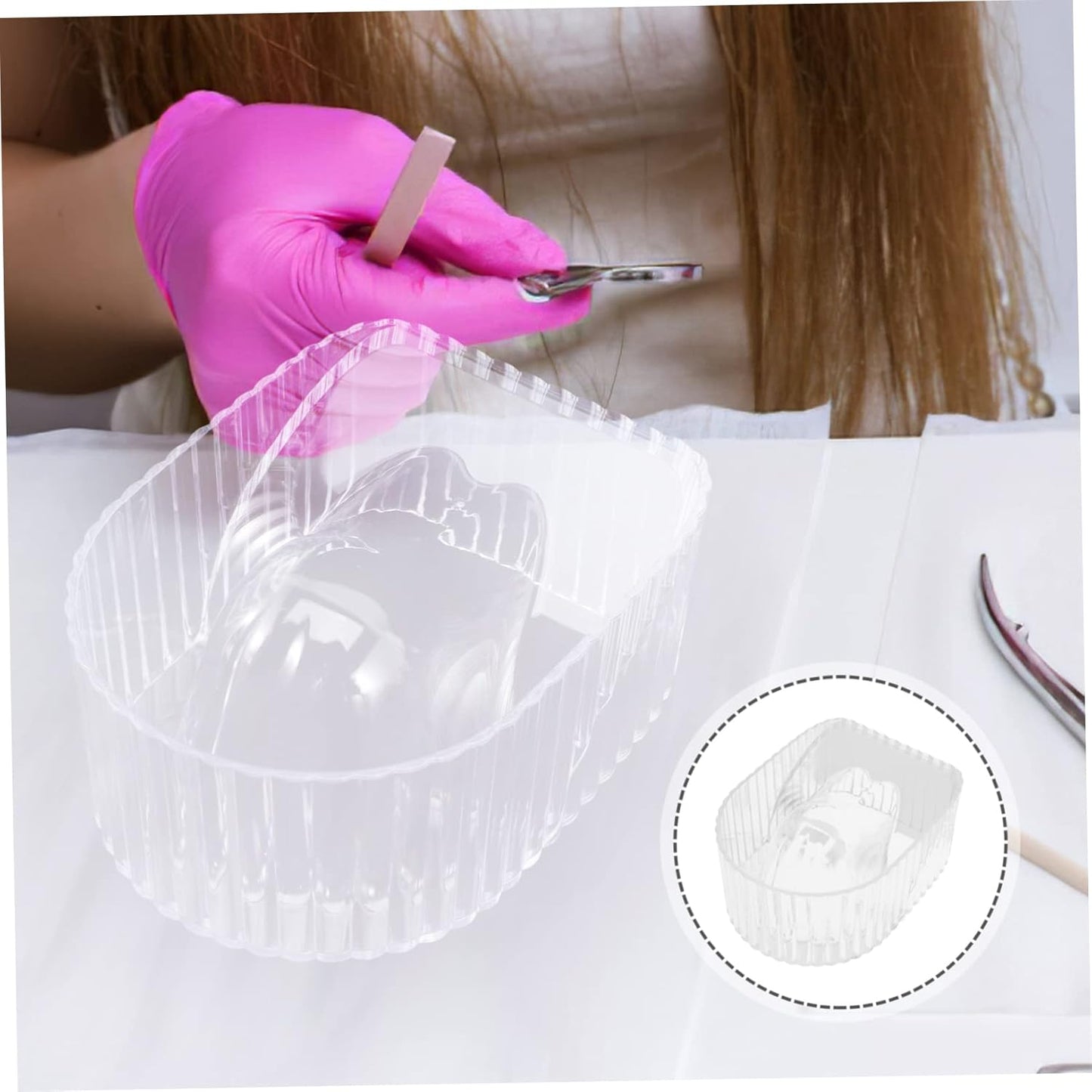 MERRYHAPY Acrylic Nail Art Hand Soaking Bowl Manicure Supplies for Polish Removal Salon Use Comfortable Design Nail Salon Supplies