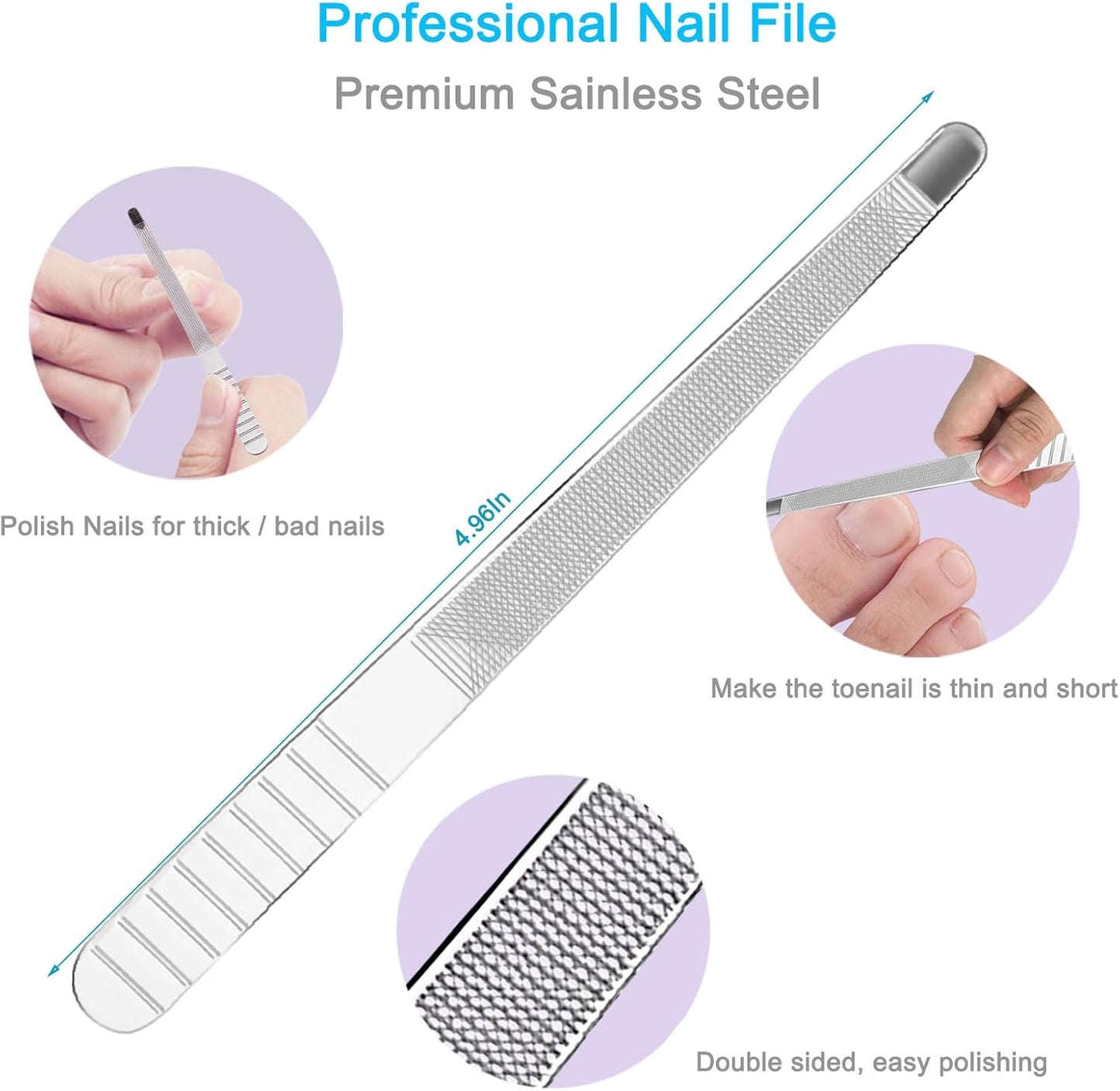 Cuticle Trimmer with Cuticle Pusher Set, 9PCS Professional Cuticle Nippers & Premium Stainless Steel Durable Cuticle Remover Tool Manicure Kit for Fingernails and Toenails