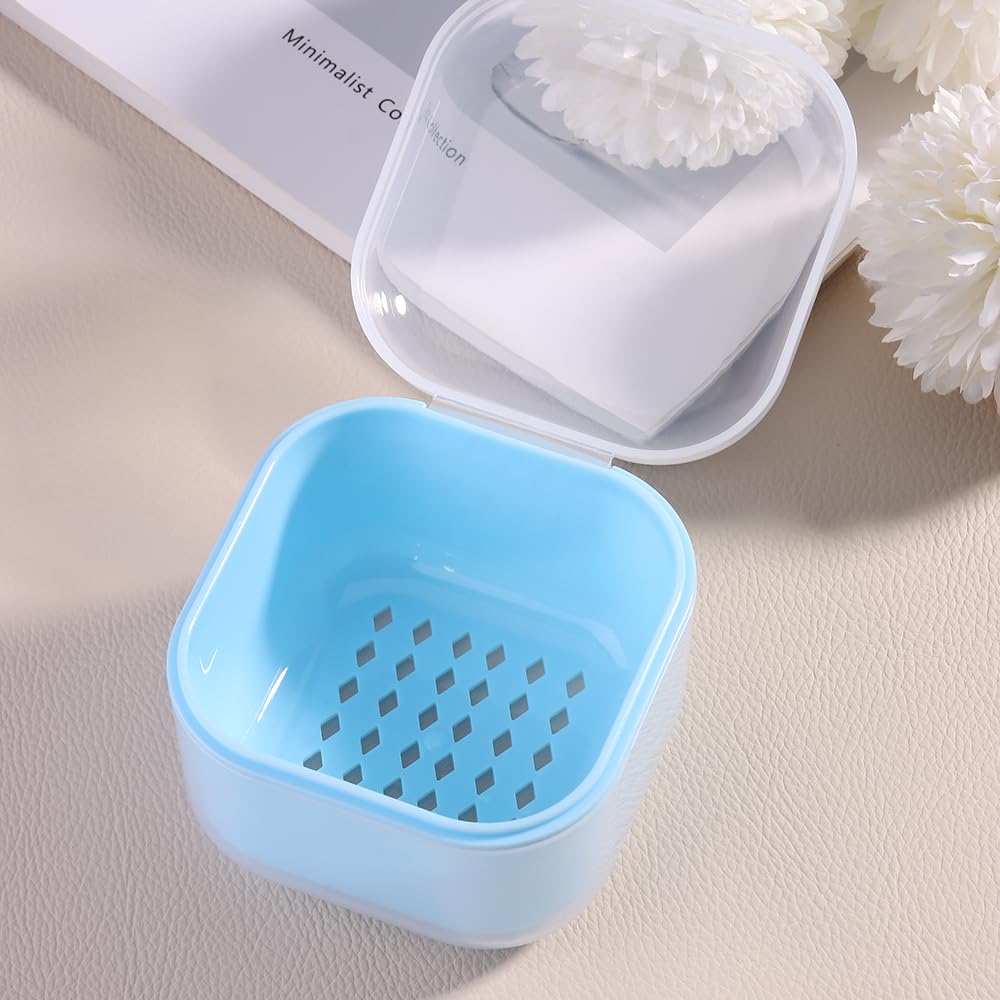 Nail Tool Sterilizer Box Plastic Sterilization Tray for Nail Art Accessories Tools, Portable Nail Drill Bits Disinfectant Container Soaking Box with Strainer Nail Art Salon Sterilizing Tool
