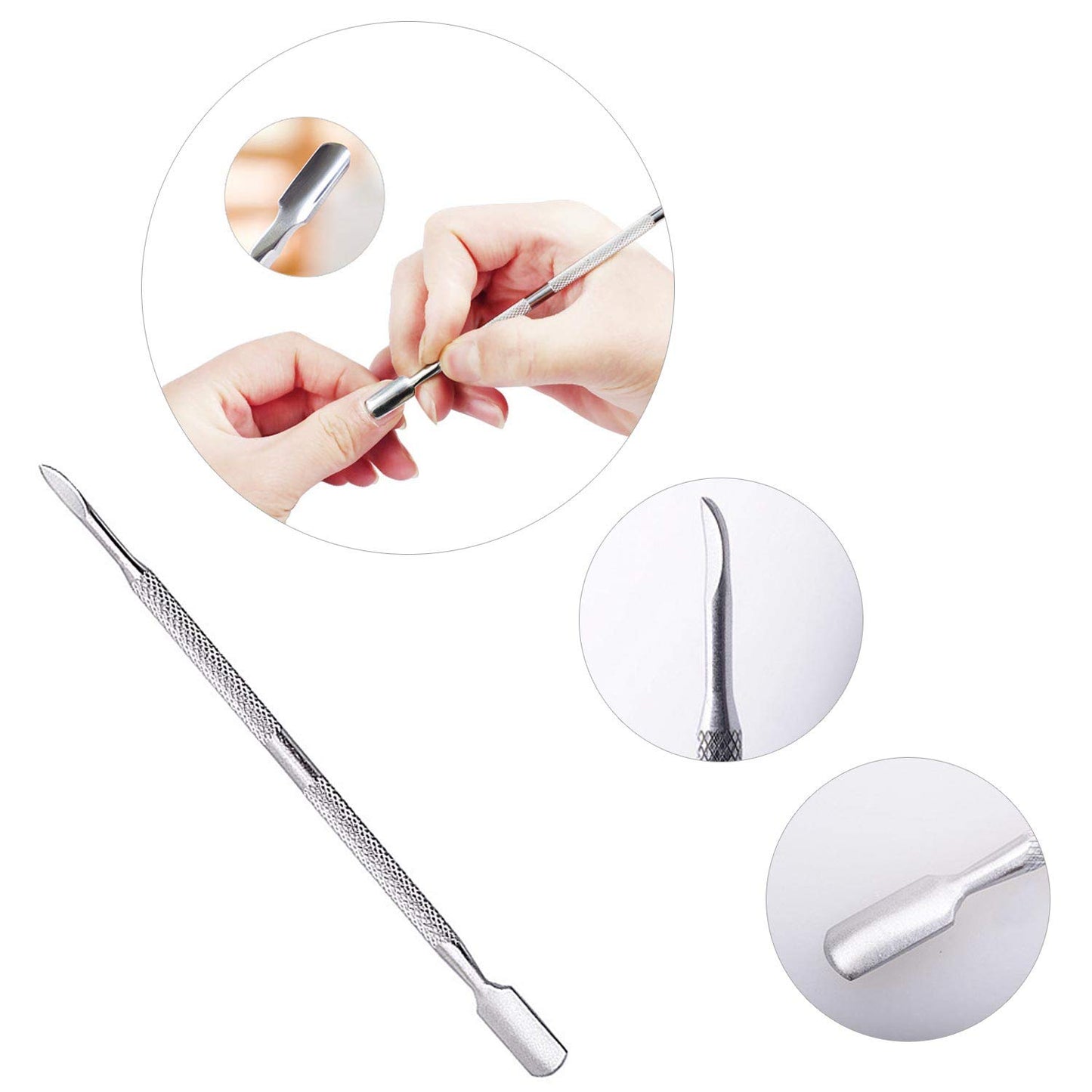 1300 pcs Lint Free Nail Art Gel Polish Remover Cotton Pad Nail Wipe With 2 Pcs Cuticle Double Head Pusher Remover Tool…