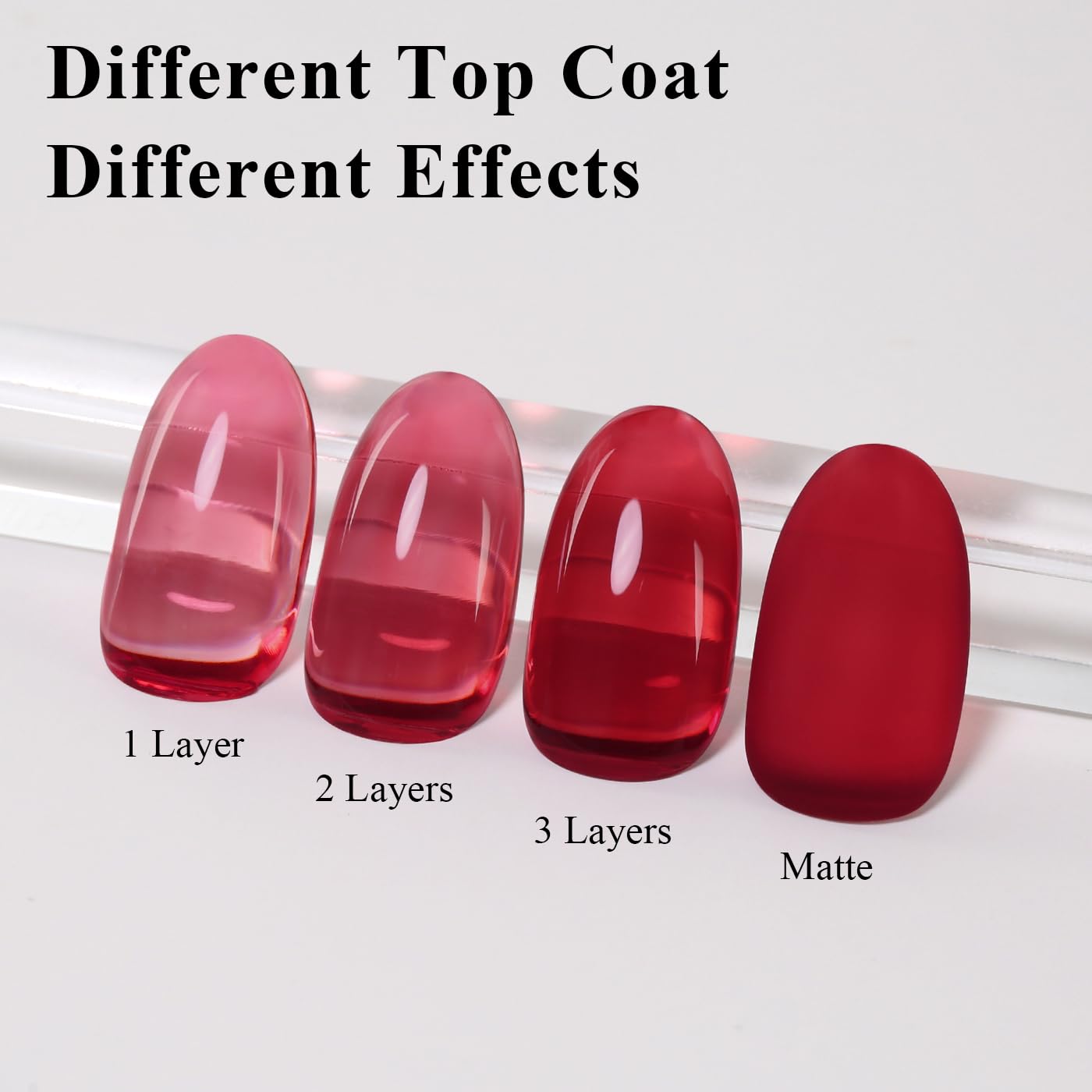 Imtiti Jelly Gel Nail Polish, Dark Red Sheer Jelly Nail Gel Polish Autumn Winter Translucent Art Manicure Soak Off UV LED Salon DIY Design 10ML