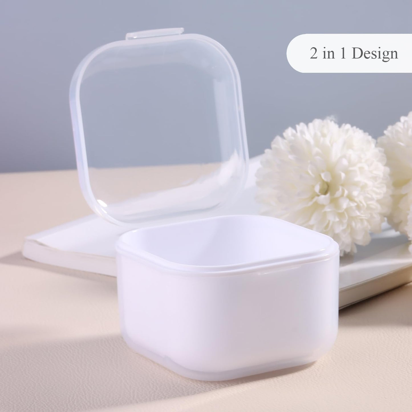 1Pcs Nail Tool Sterilizer, Nail Drill Bits Cleaning Box Disinfection Container For Nail Art Accessories Manicure Sterilization Tray Salon Supplies Sterilizer Cup With Drain Basket (white)