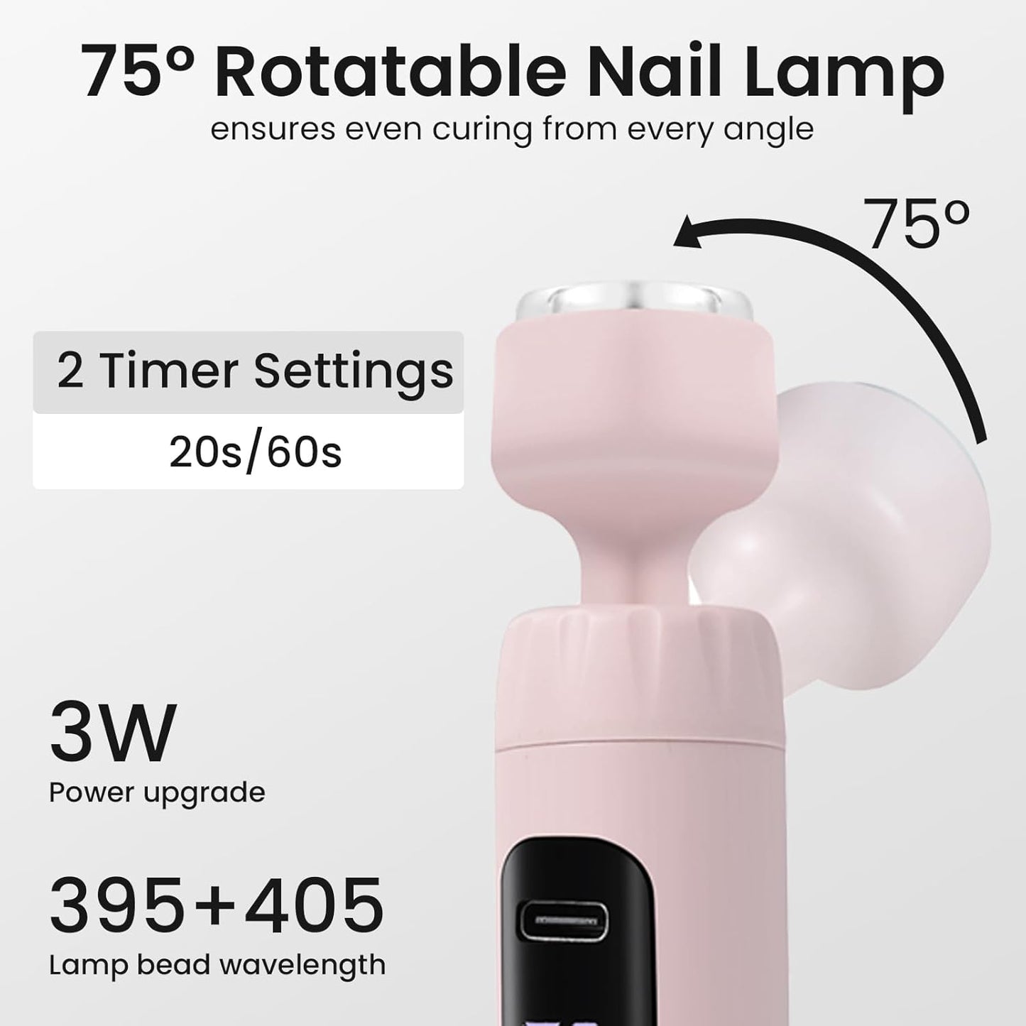 Cordless Nail Drill Electric Nail File with UV Light,Portable Professional Rechargeable Electric Nail Grinder Machine for Thick Nails,Acrylic Gel Nails & Natural Nails,for Home & Travel