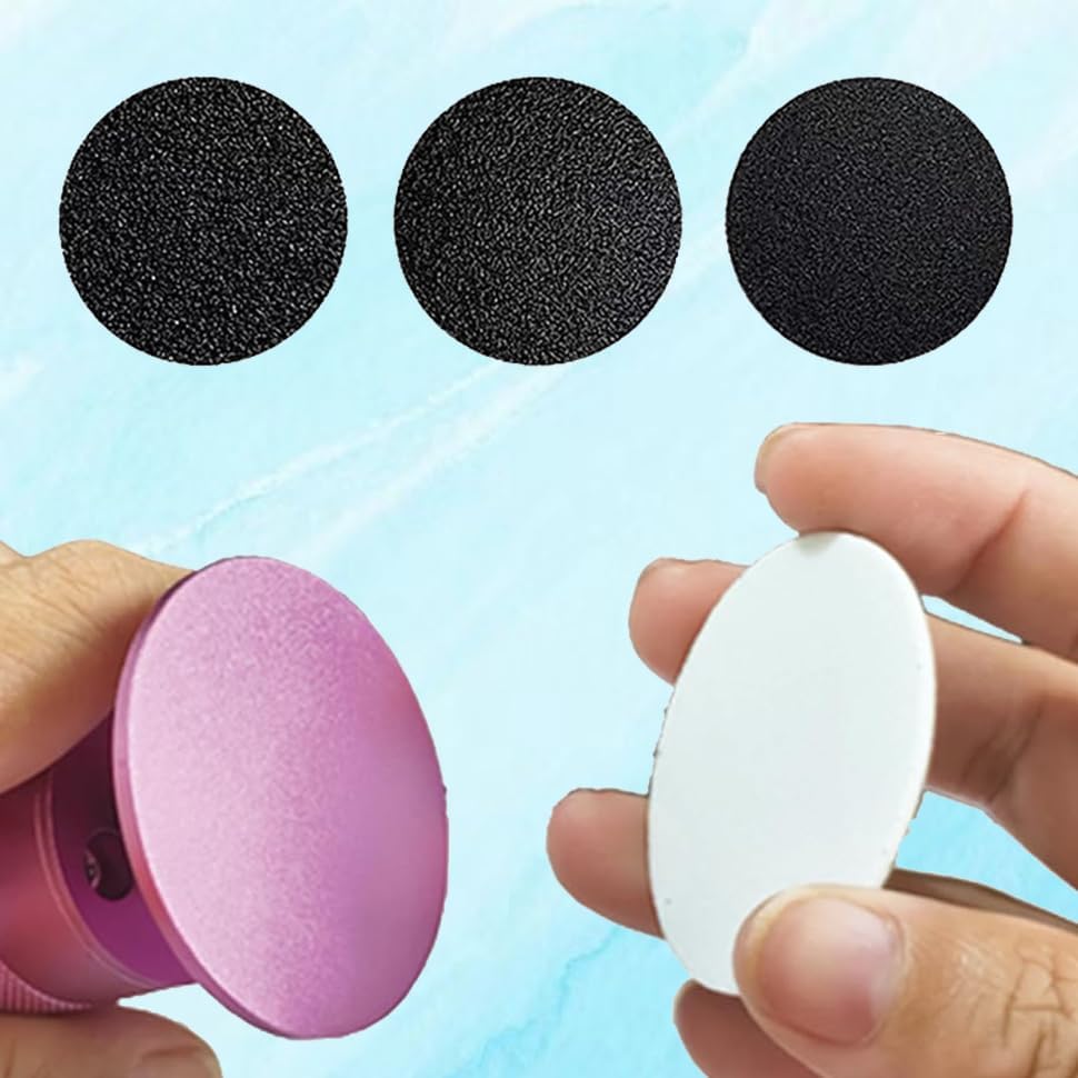 81 Replaceable Sandpaper Refill Discs 1.69" for Electric Foot File Callus Remover Hard Dry Dead Skin Removal (27 fine, 27 Medium and 27 coarse Grits)