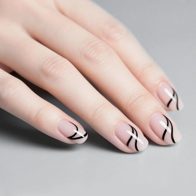 JODSONE 10ml Nail Art Gel Liner Black Gel Nail polish Need U V Lamp Cured with Thin Brush at Home Salon Design Gift for Girls