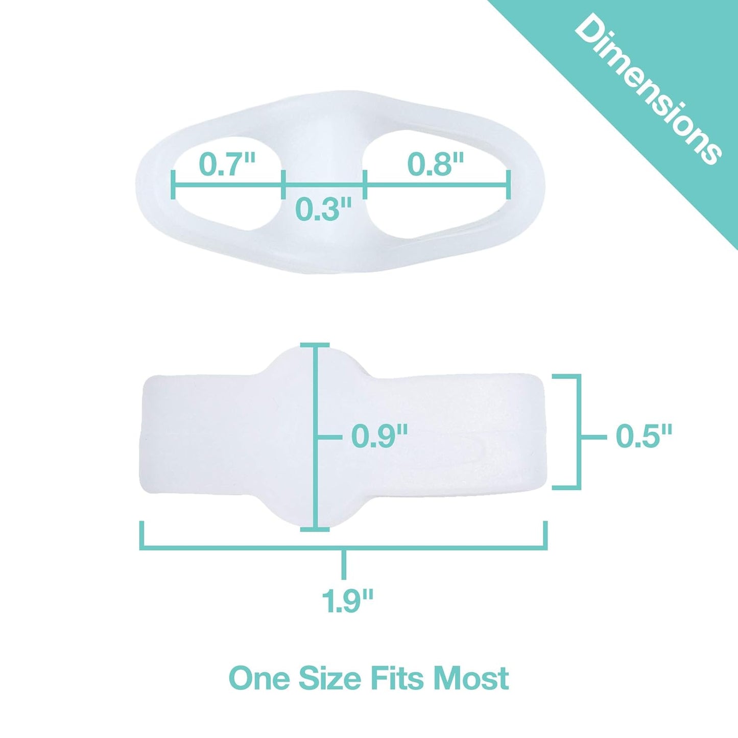 ZenToes Toe Spacers Bunion Corrector for Women and Men, Big Toe Straightener, Double Loop Gel Splint Separator for Correct Alignment of Overlapping Toes