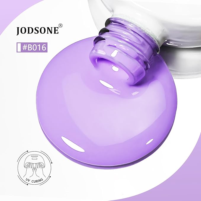 JODSONE Purple Gel Nail Polish 10ml Gel Polish Rich Purple Nail Color Professional Finish Long-Lasting Chip-Resistant Easy Application Low Odor Need U V Lamp Curing