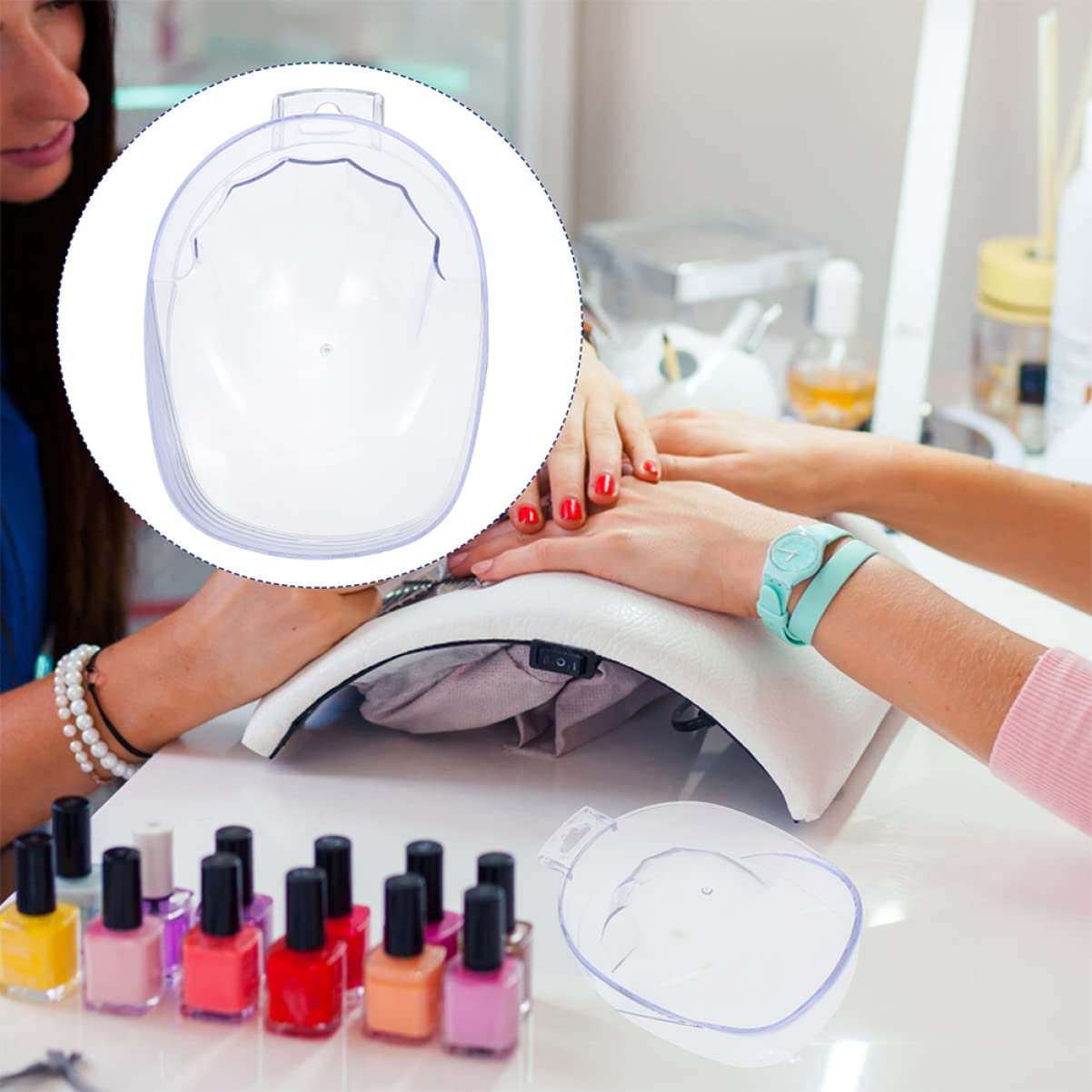 MERRYHAPY 2pcs Manicure Supplies Nail Art Soaking Bowl Set Dip Powder Remover for Nails