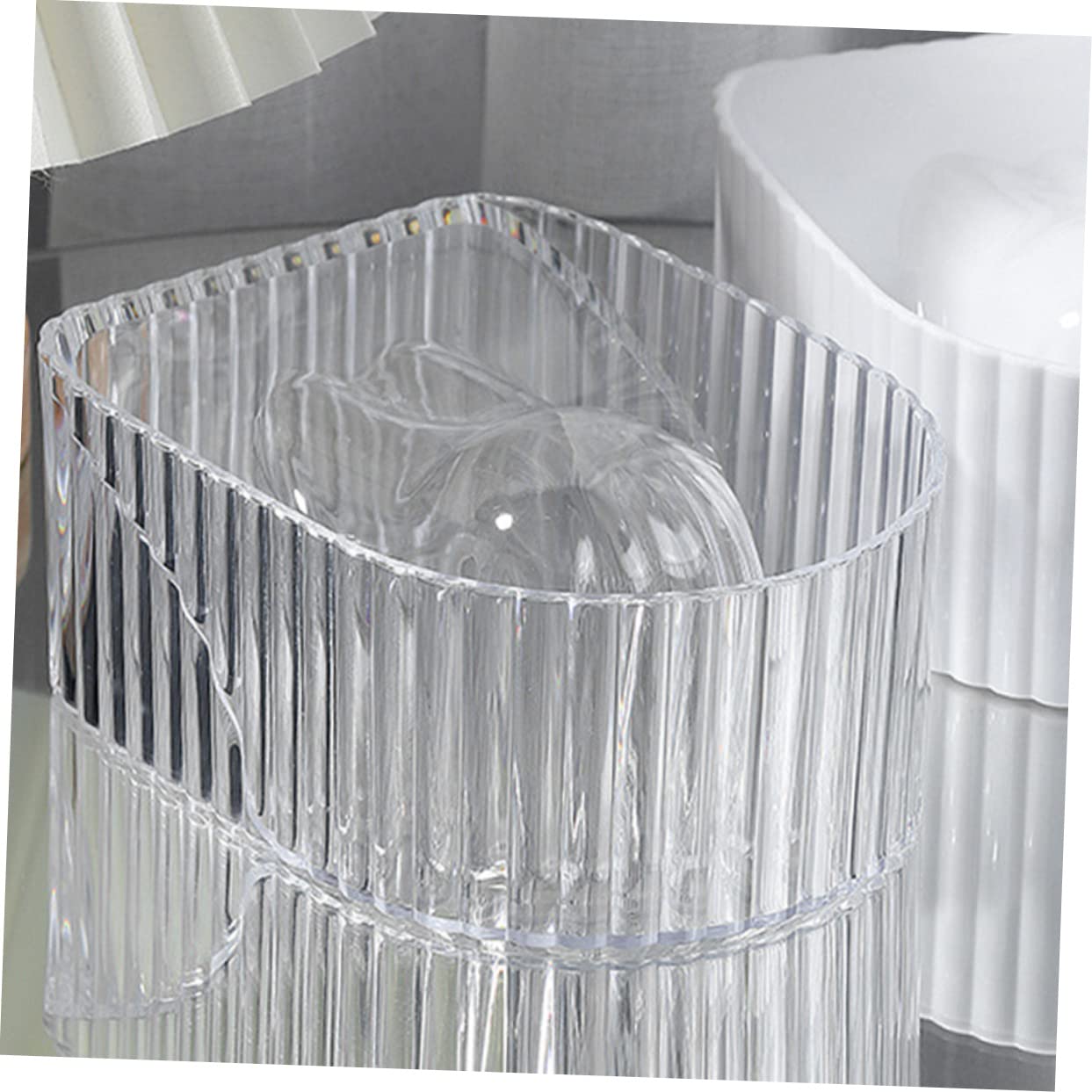 2pcs Clear Nail Soaking Bowl Manicure Soak off Bowl for Gel Polish Removal Nail Removal Tool for Salon Home Use for Cuticle Softening
