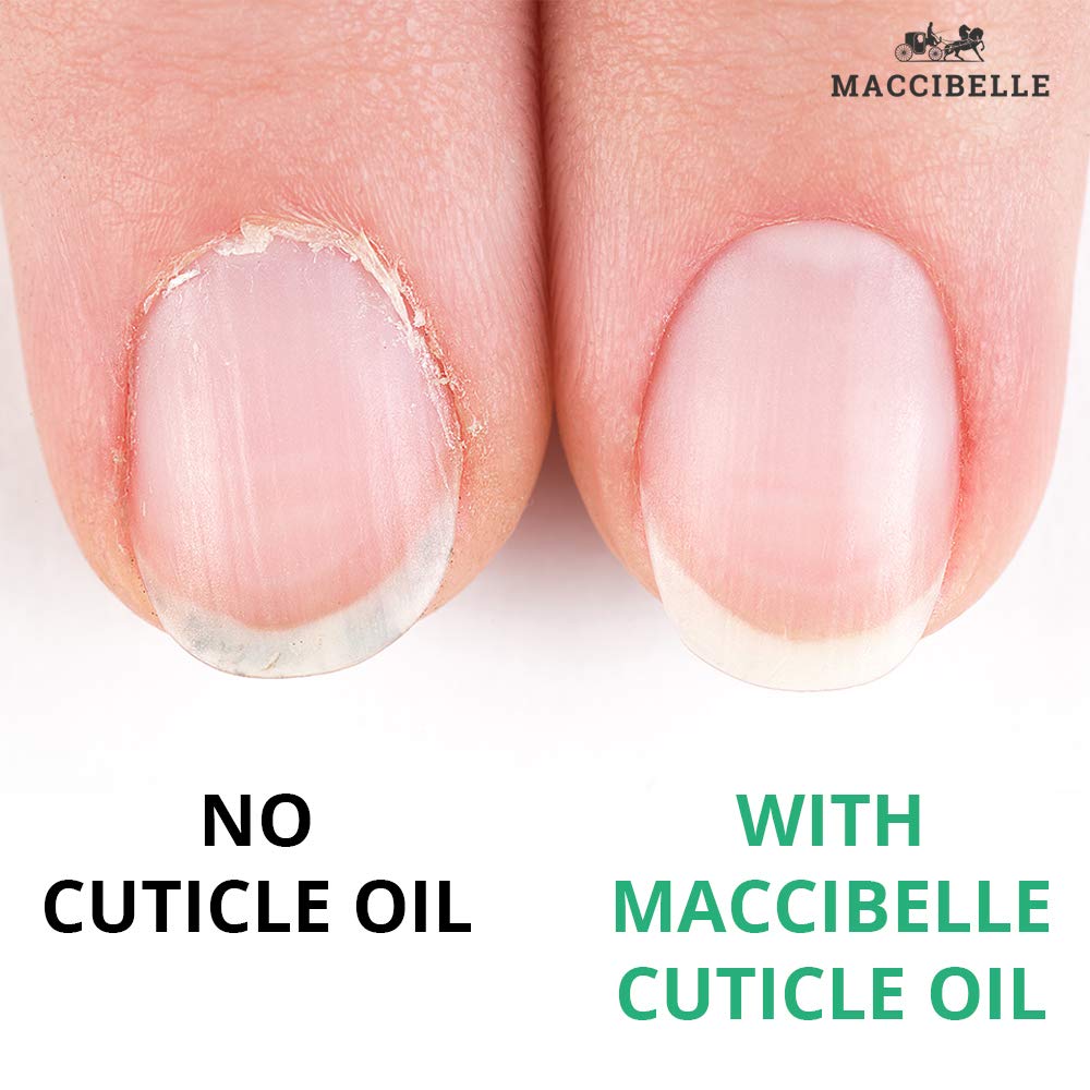 Maccibelle Pure Cuticle & Nail Oil Pen 2ml Heals Dry Cracked Cuticles (Milk & Honey + Lavender)