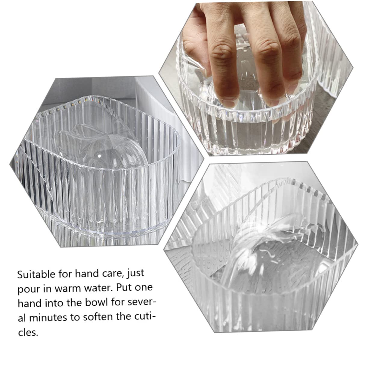 Nail Soaking Bowl, Soak Off Gel Polish Dip Powder Remover Manicure Bowl, Nail Art Polish Remove Wash Soaker Tray Manicure Spa Tool