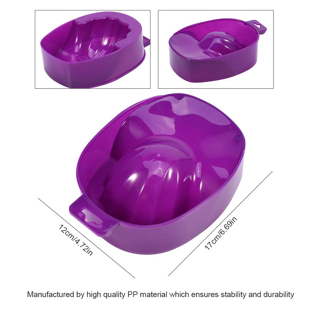 Nail Art Tips Hand Wash Soak Bowl, Tray Polish Treatment Remover Manicure Spa Tool for Nail Manicure DIY ()