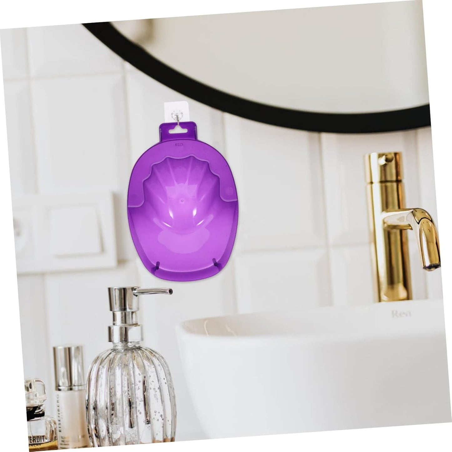 Purple Nail Soaking Bowl Manicure Tools Nail Care Bowl 1pc for Hand Soak and Cuticle Care