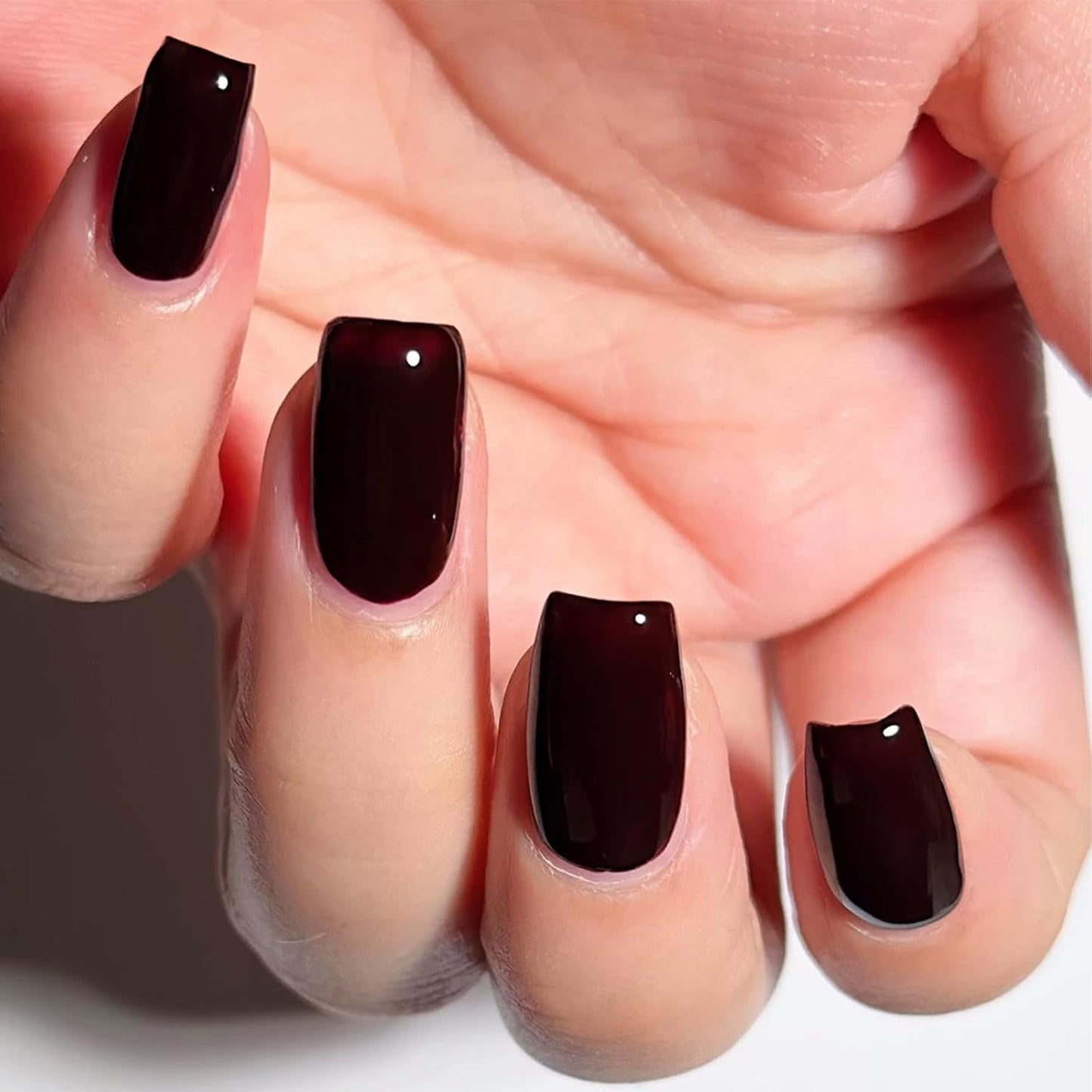Cherry Red Quick Dry Nail Polish, Black Red Chip Resistant Manicure, Non-Toxic, Vegan, Cruelty Free, 12ml, Fast Drying in 60 Seconds (Wicked)