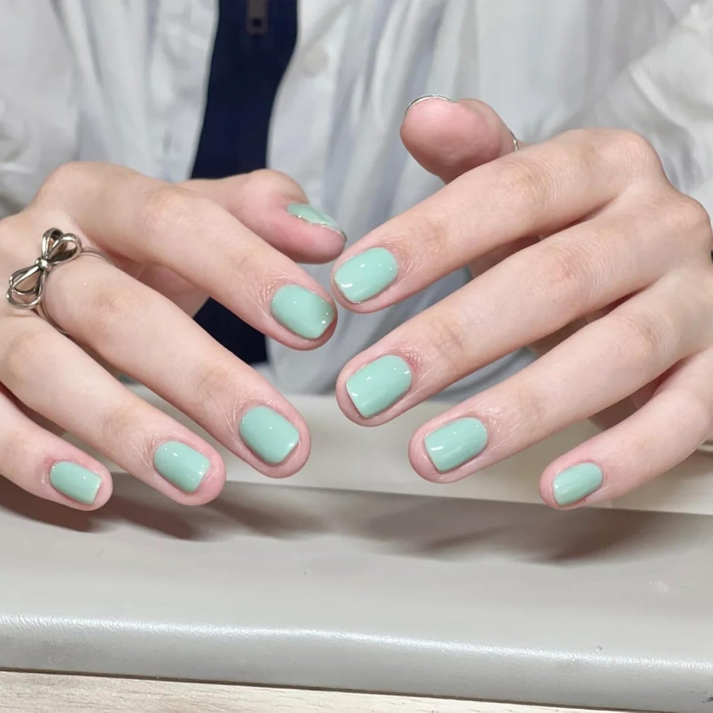 COSMOO Summer Green/Ice Green 12ml Quick Dry Nail Polish, Blue