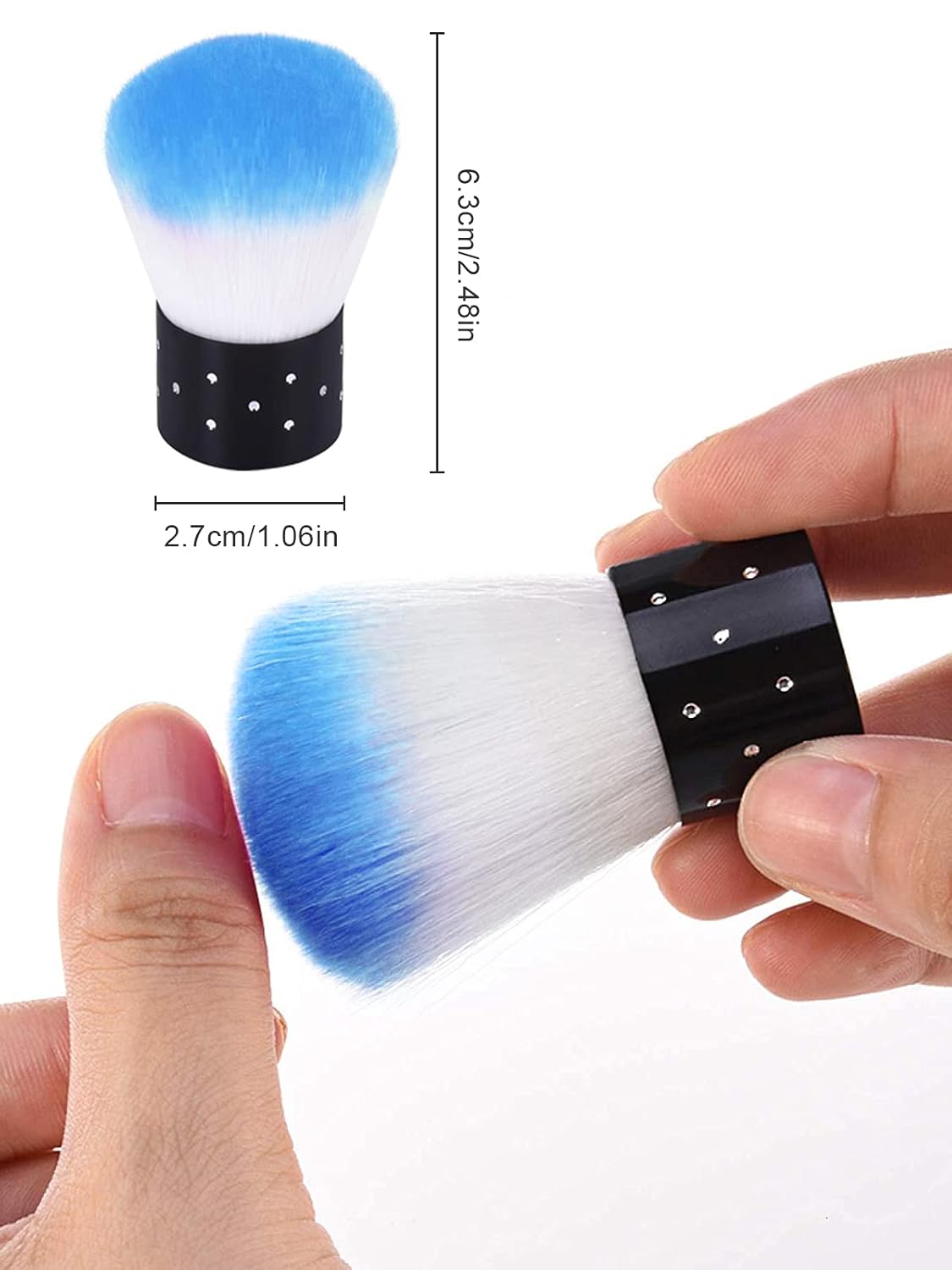 TOROKOM 19Pcs Nail Art Brushes Acrylic Brushes for Nails Art Application Set with Nail Polish Brushes, Nail Design Brushes, Double Ended Dotting Tools, Nail Dust Brush