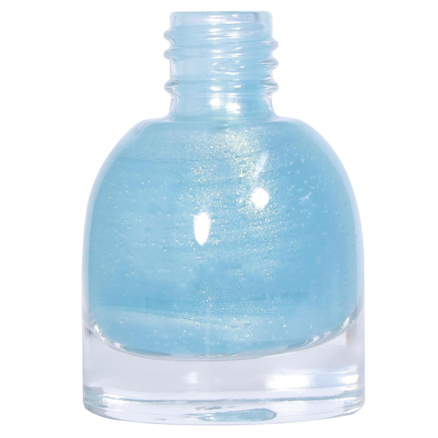 COSMOO Pearl Blue Nail Polish, 10ml Quick Dry Nail Lacquer, Super Lustrous Nail Enamel Polish, Shimmer Iridescent Ultrachrome Art Varnish, 0.34 fl oz (Pearl Blue)
