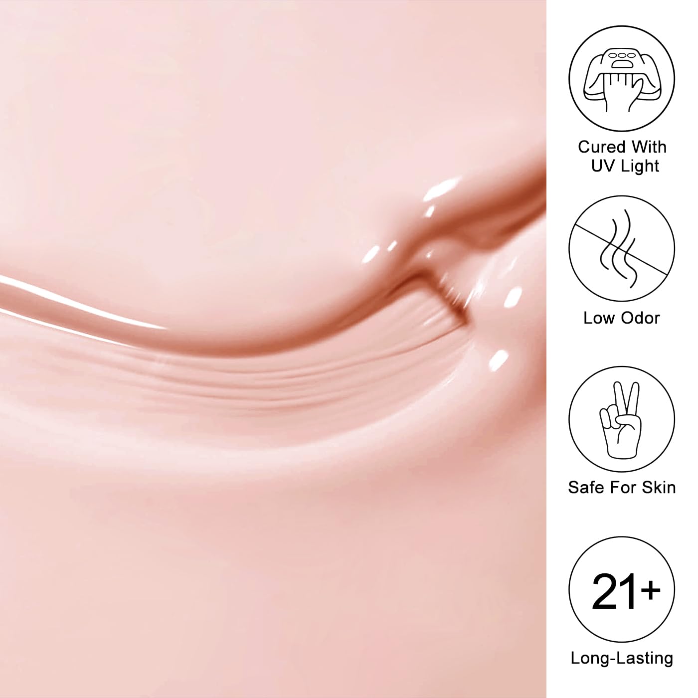 Imtiti Nude Gel Nail Polish, Nude Gel Polish High Gloss Soak Off UV LED Neutral Spring Summer Art Manicure Salon DIY Design 10ML