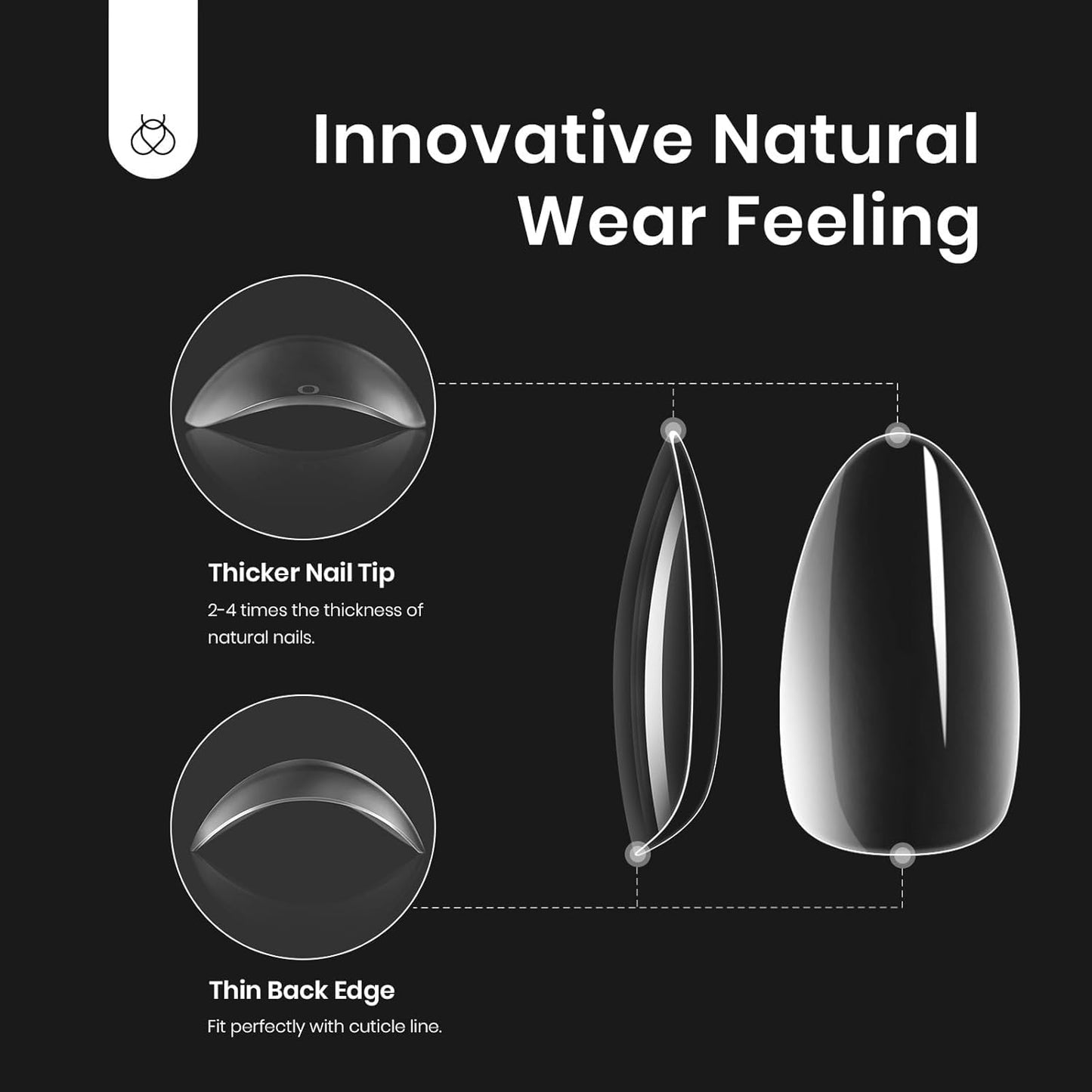 Beetles Gel Nail Kit Almond Short, 500Pcs Pre Shaped Clear Extra Short Almond Gel Nail Tips Easy Nail Extension Set with 5 in 1 Multifunctional Nail Glue Base Uv Led Nail Lamp Nail Art Gifts for Women