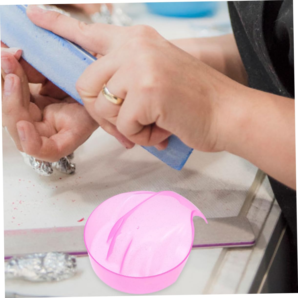 4pcs Nail Soak Bowl Nail Art Hand Soaking Bowl Polish Removal Tray Multipurpose Manicure Tray Spa