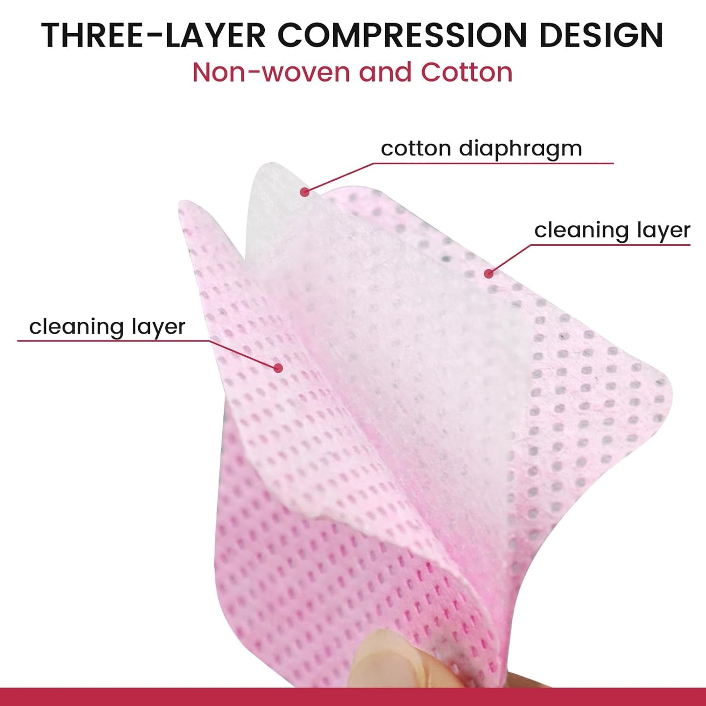 2000PCS Lint Free Nail Wipes for Gel Nail Polish Absorbent Soft Gel Nails Wipes Eyelash Extension Glue Nail Cleaning Pads for Nails Art Supplies