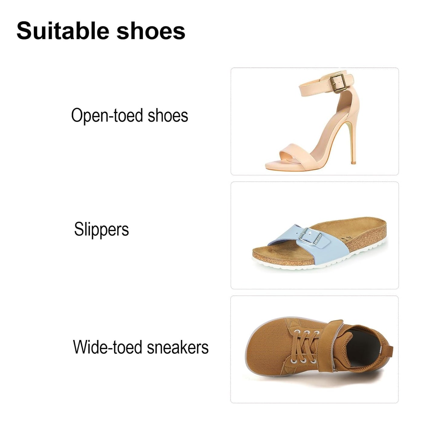 8 Pack Big Toe Spacers Toe Separators for Women Men, Sweat-Absorbent Elasticated Strap Designed and Non-Slip Toe Separators That Do Not Come Off Easily for Overlapping Toes Bunion Correct Toes